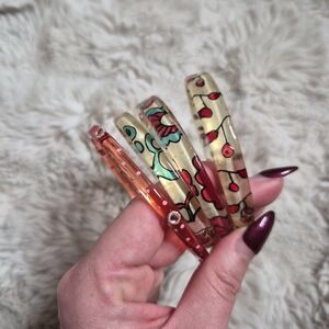 Vintage Y2K Bangle Bracelets Stack Bundle Mod Retro Floral Polka Dots Spring Sum